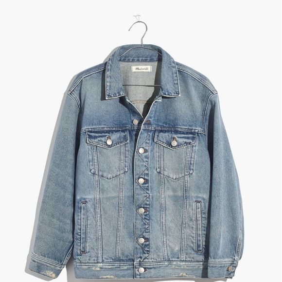 Madewell Oversized Trucker Jacket - Akenside Wash - Picture 4 of 7